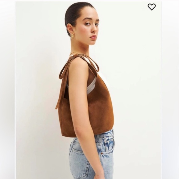 Reformation Small Vittoria Tote in suede cuoro NWT in dust bag - Picture 2 of 6